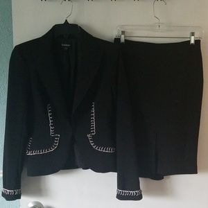 Bebe black dress suit